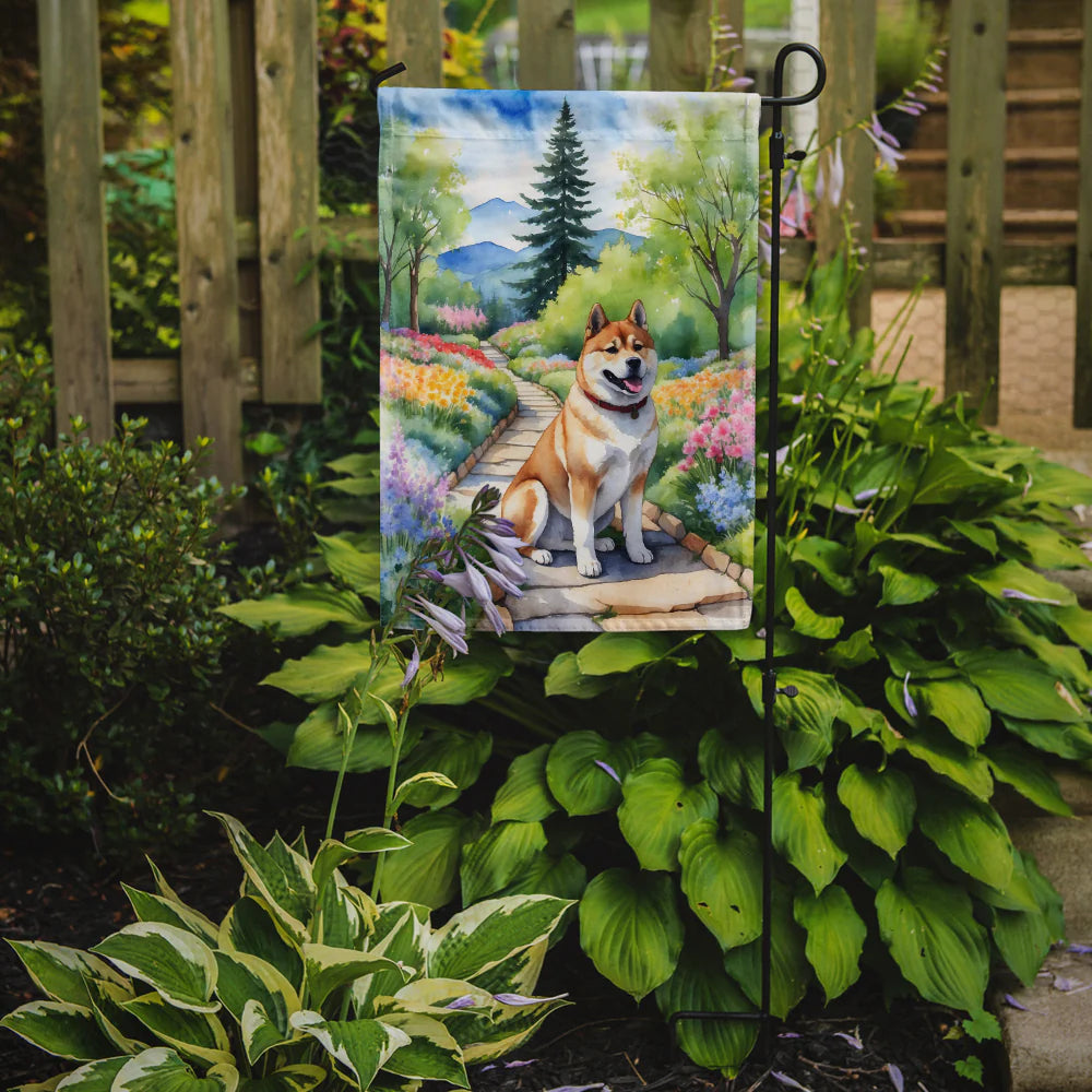 Akita Spring Garden Garden Flag