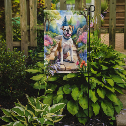 American Bulldog Spring Garden Garden Flag