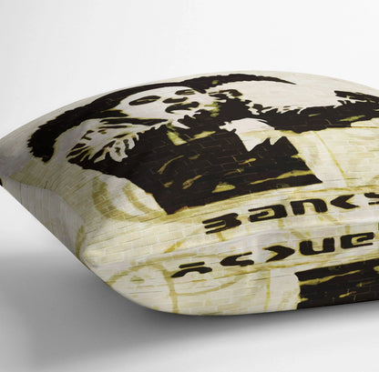 Banksy Gun Toting Clown Bristol Cushion