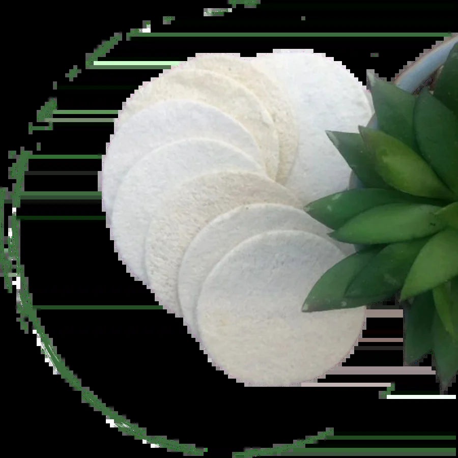 Natural Loofah Pads 5-Pcs